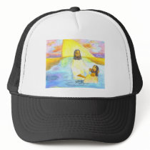 Jesus' Baptism Trucker Hat