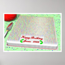Jesus' Birthday Cake Posters
