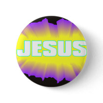 Jesus Black & Purple buttons