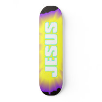 Jesus Black & Purple Skate Boards
