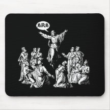 Jesus BRB lol shirt Mouse Pad