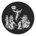 Jesus BRB lol shirt stickers by strk3 Jesus BRB lol shirt stickers