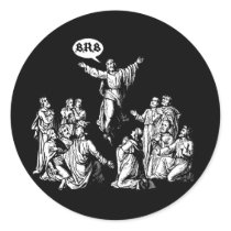Jesus BRB lol shirt stickers