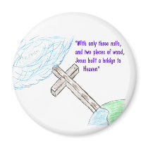 Jesus bridge magnets