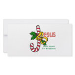 Jesus Candy Cane Photo Greeting Card