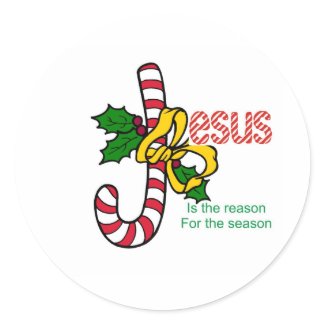 Jesus Candy Cane legend sticker