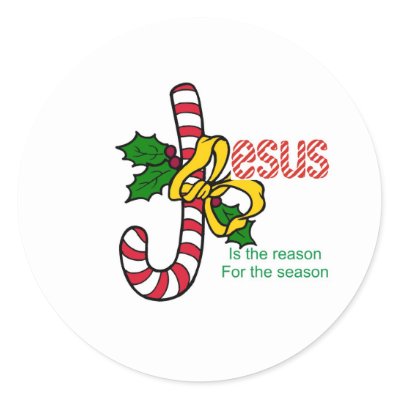 Jesus Candy Cane stickers