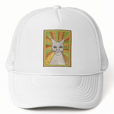 cat in hat hat images. Jesus Cat Superstar Hat by