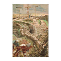 Jesus Christ alone on the Cross Gallery Wrap Canvas