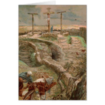 Jesus Christ alone on the Cross Card