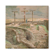Jesus Christ alone on the Cross Magnet