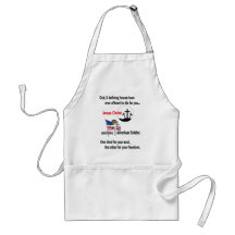 Jesus Christ and the American Soldier Apron