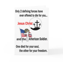 Jesus Christ and the American Soldier Cards