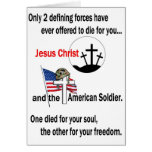Jesus Christ and the American Soldier Cards