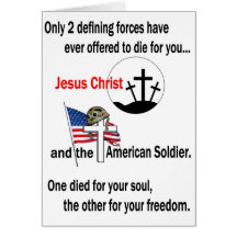 Jesus Christ and the American Soldier Cards