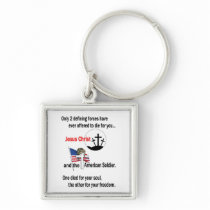 Jesus Christ and the American Soldier Keychain