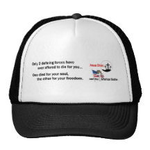 Jesus Christ and the American Soldier Mesh Hat