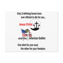Jesus Christ and the American Soldier Post Cards