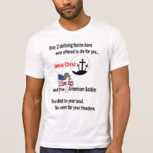 Jesus Christ and the American Soldier Tshirts