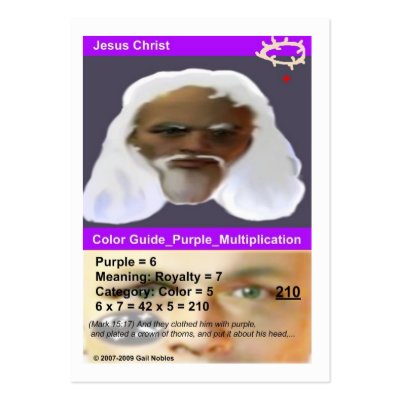 Jesus Christ Business Card Template by gnzazzle