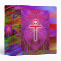 Jesus Christ | coloured stripes Vinyl Binder