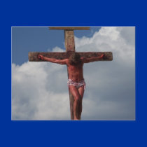 Jesus Christ crucified on the cross postcard photo by ScenicEarthStudios Jesus Christ crucified on the cross postcard photo
