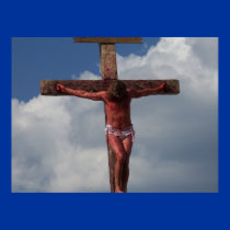 Jesus Christ Crucifixion Christian Poster Photo posters