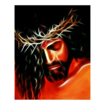 Jesus Christ Crying For You Poster