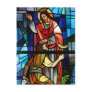Jesus Christ  Healing the Lame Stained Glass Art Postcard
