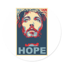Jesus Christ Hope Stickers