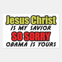 Jesus Christ Is My Savior! Rectangular Stickers