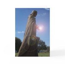 Jesus Christ Light of the world greeting card art