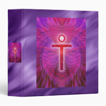 Jesus Christ | lila waves 3 Ring Binder
