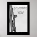 Jesus Christ on cross poster posters