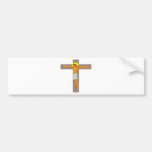 jesus christ on cross retro bumper stickers