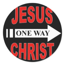 Jesus Christ One Way stickers