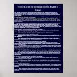 Jesus Christ our messiah and the Feasts of Israel Posters