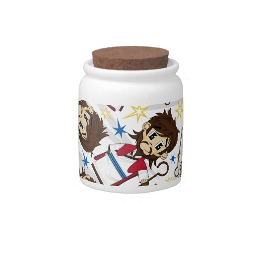 Jesus Christ Patterned Cookie Jar Candy Jar Zazzle