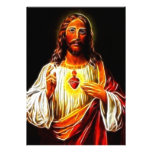 Jesus Christ Sacred Heart Custom Invites