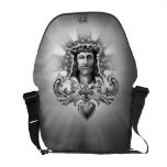 Jesus Christ Sacred Heart design Messenger Bag