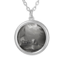 Jesus Christ Stills the Tempest Necklaces