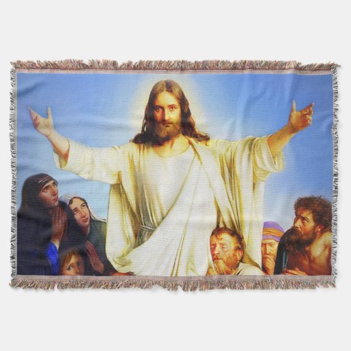 Jesus Christ the Consoler Throw Blanket Zazzle