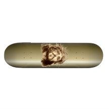 Jesus Christ with a Crown of Thorns Skateboard Deck