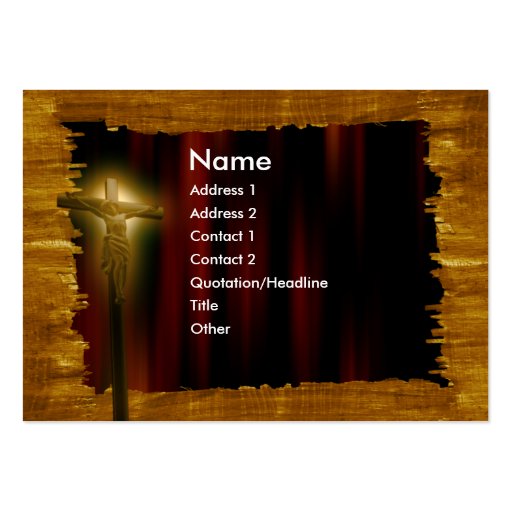 jesus_church business card templates (front side)