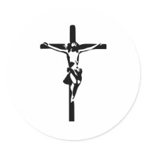Jesus - Crucifix stickers by Thinkdifferent Jesus - Crucifix stickers