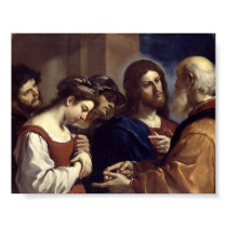 Jesus defends an Adultress Poster posters