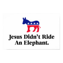 Jesus Didn't Ride An Elephant Poster posters by InsideOut_Tees Jesus Didn't Ride An Elephant Poster posters