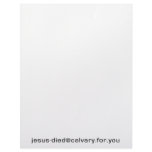 Jesus-Died@Calvary.for.you letterhead paper