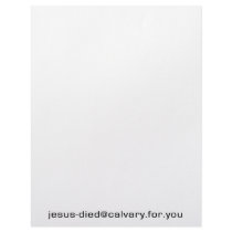 Jesus-Died@Calvary.for.you letterhead paper