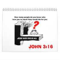 JESUS DIED FOR US ALL CALENDAR